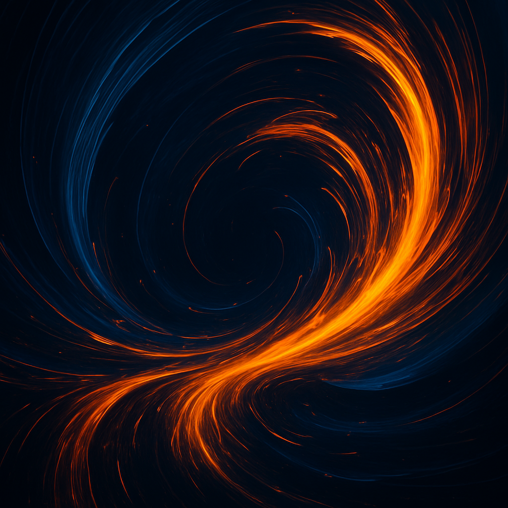 Colorful energy currents in motion